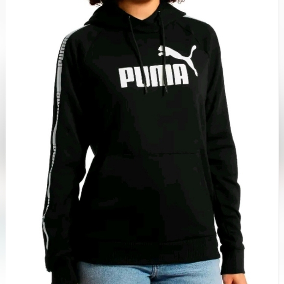 Puma Tops - Puma Black Hoodie Sweatshirt